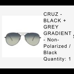 New DIFF Sunglasses Black Gradiant